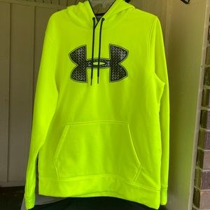 Under Armour Neon Yellow/Green Hoodie Sized Medium